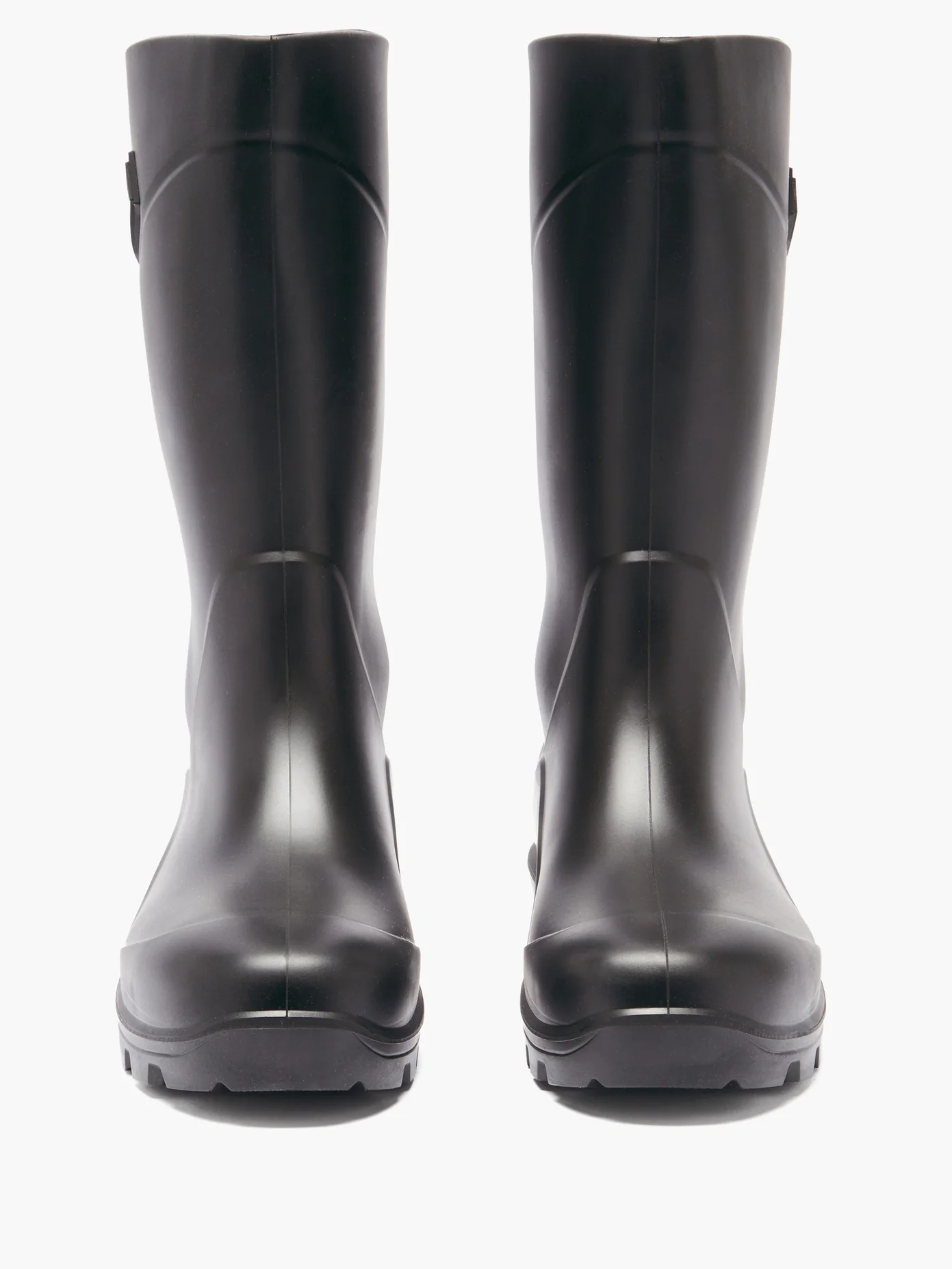 Logo-plaque rubber rain boots - 5