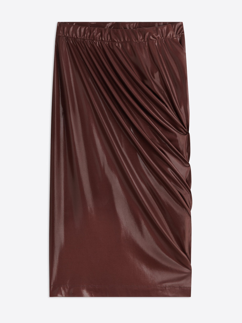 SHINY DRAPED SKIRT 1