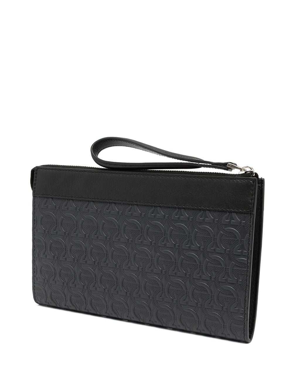 gancini-embossed clutch bag - 3