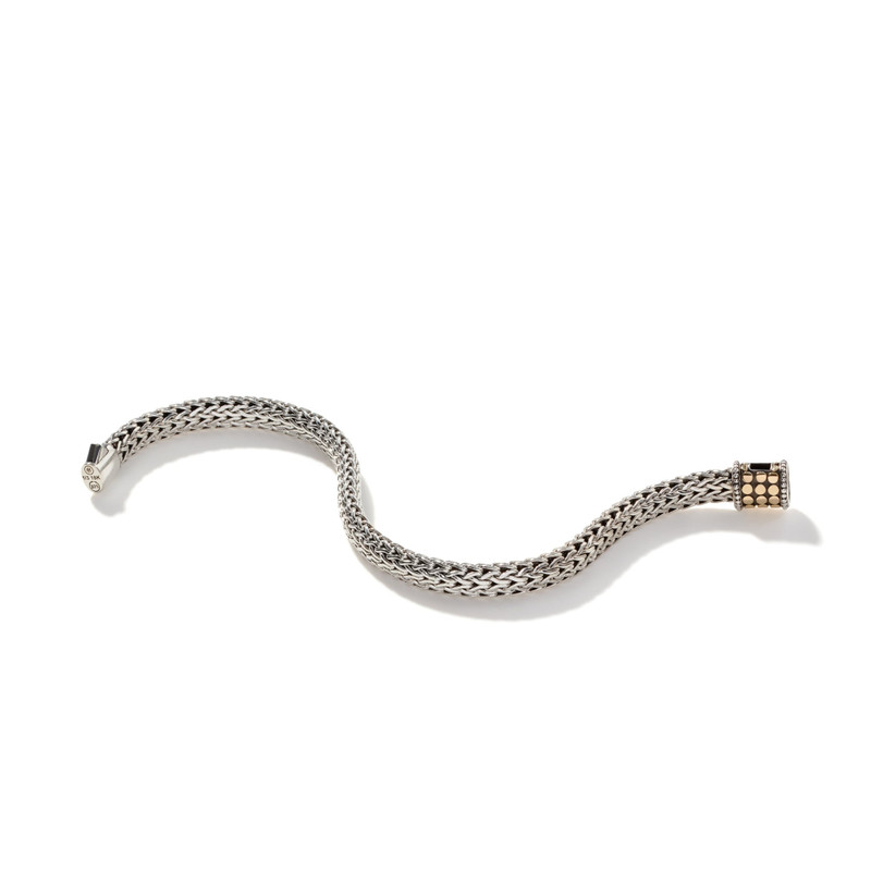 Icon Dot Bracelet, Sterling Silver, Gold, 6.5MM 3