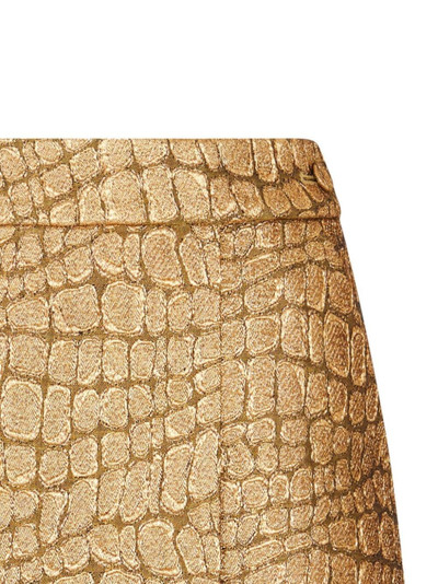 TOM FORD crocodile-jacquard mini skirt outlook