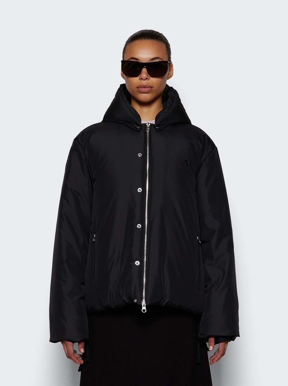 Hooded Puffer Jacket Black - 3