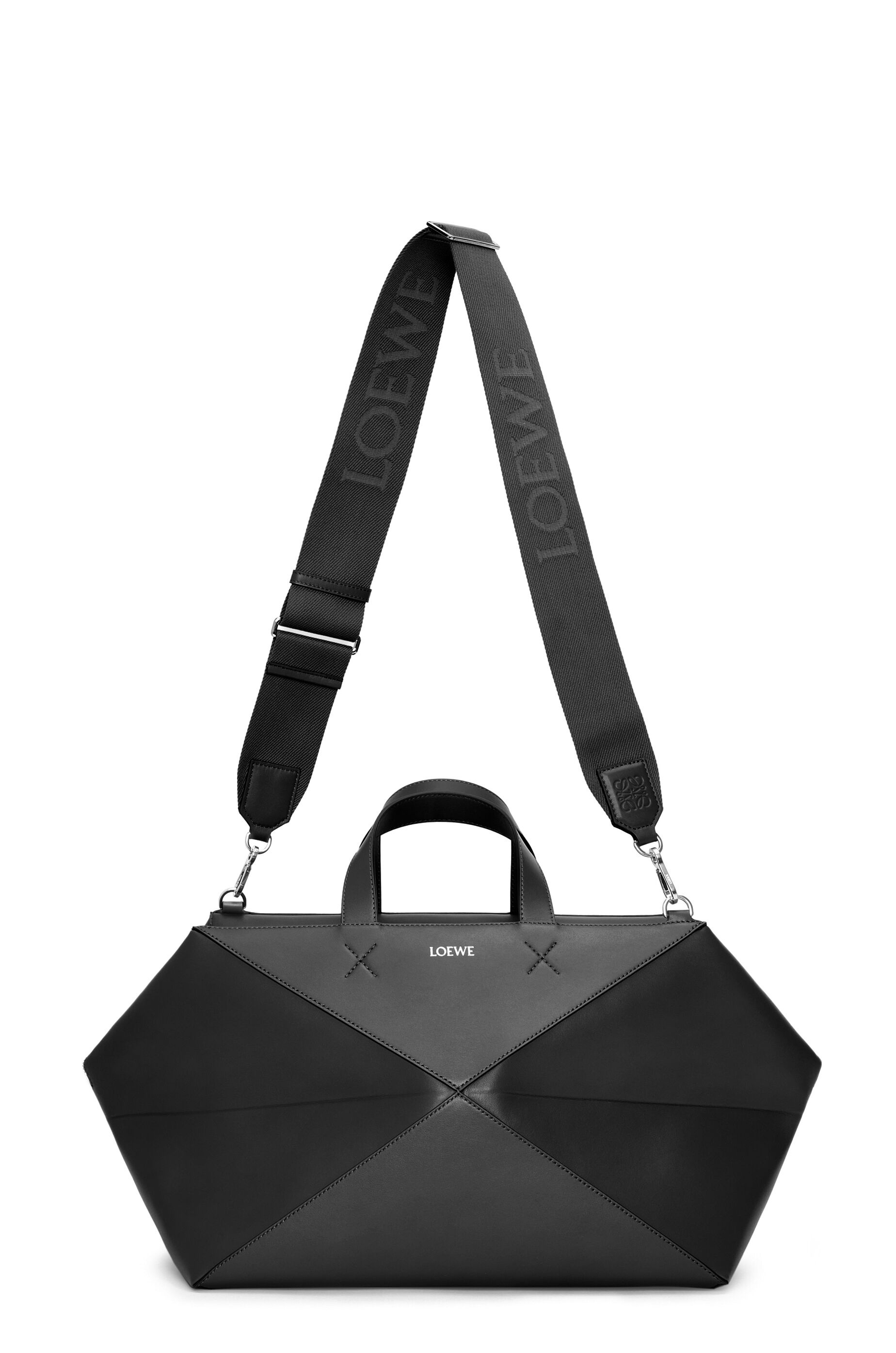 Puzzle Fold Duffle in shiny calfskin - 7