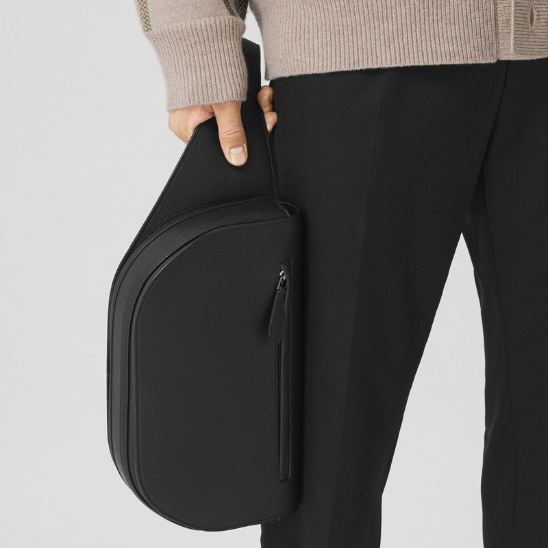 Large Grainy Leather Olympia Bum Bag 11