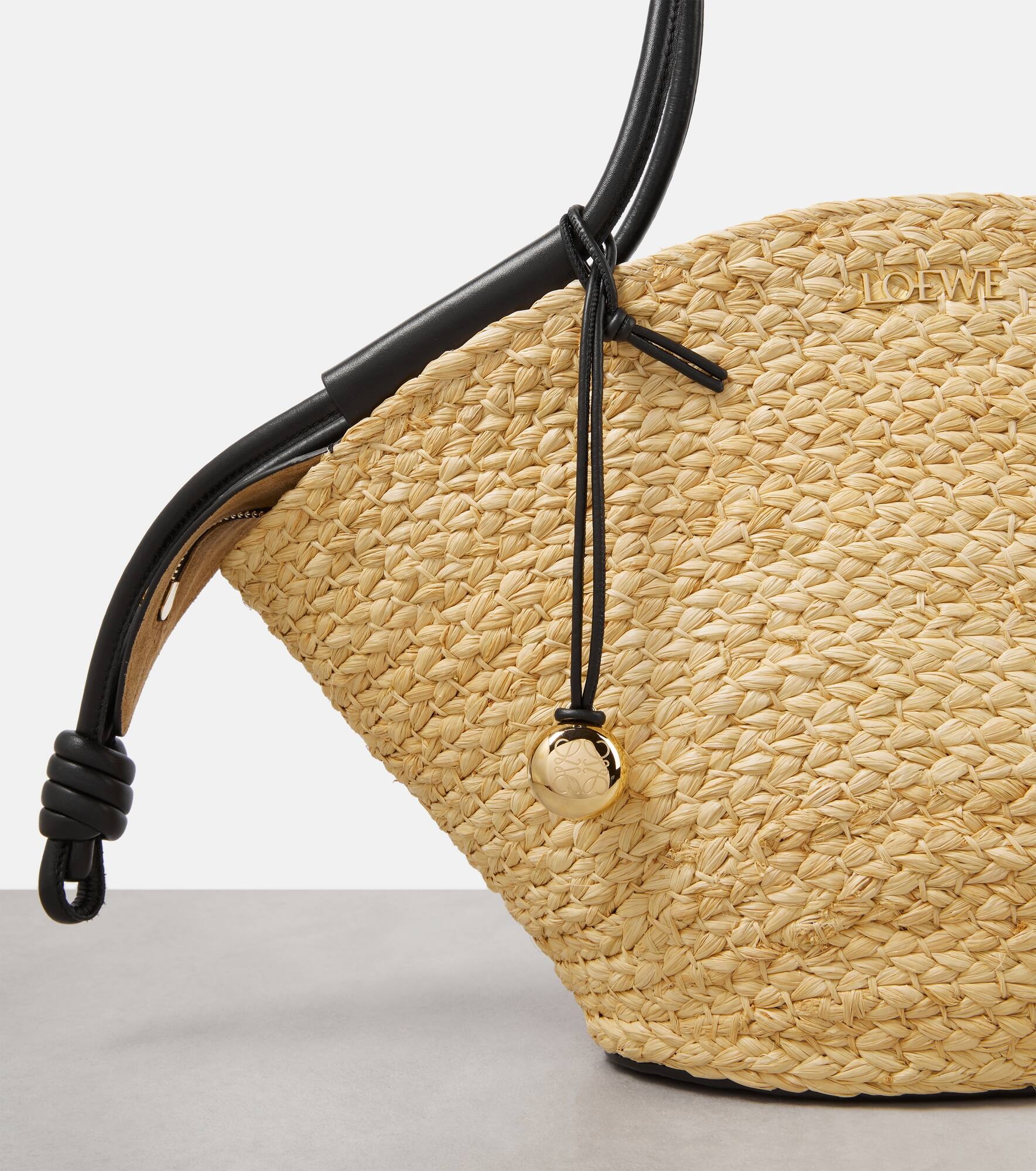 Loewe Paseo Small raffia basket bag | mytheresa | REVERSIBLE