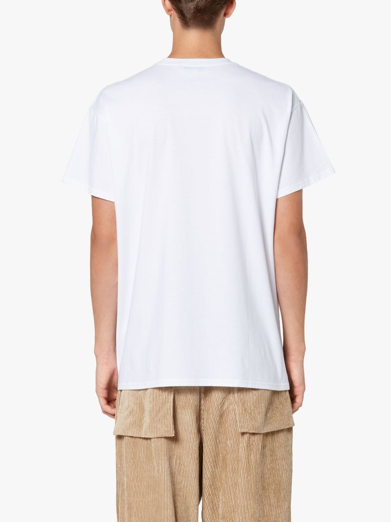 WHITE X GREEN COTTON T-SHIRT | GJM-206 4