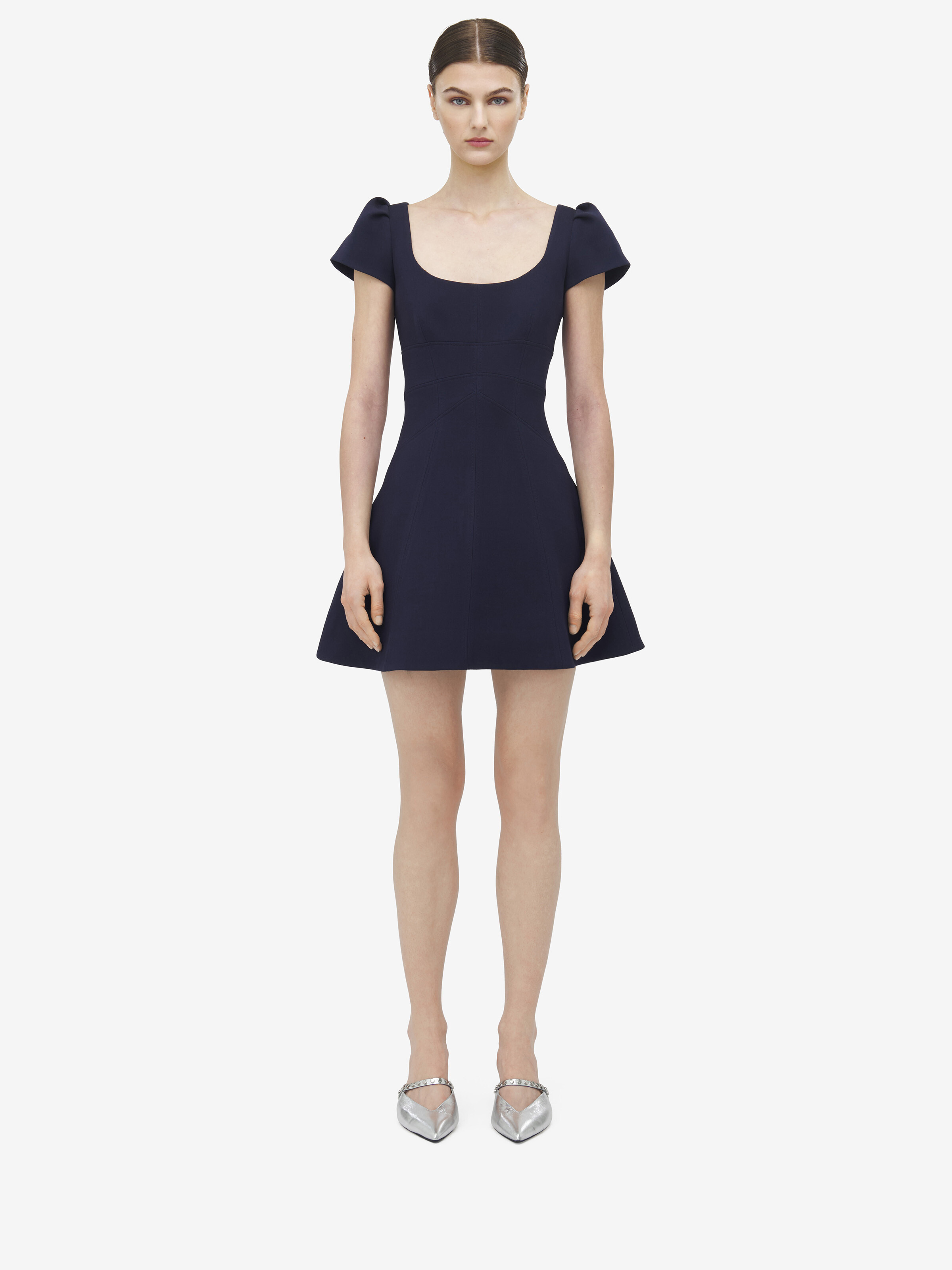 Wool Silk Mini Dress - 3