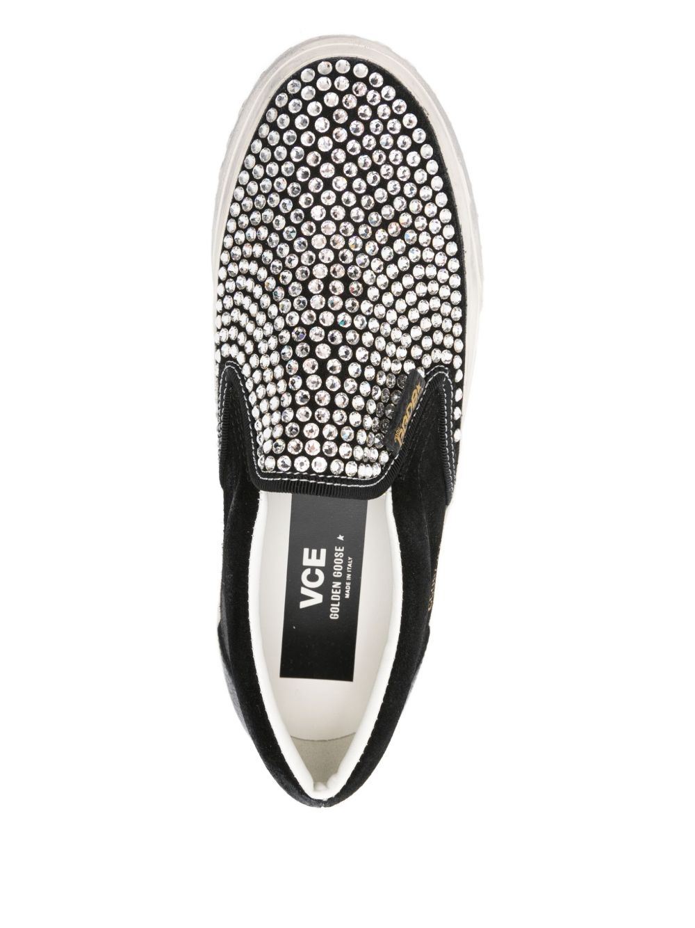 VCE crystal-embellished slip-on sneakers - 4