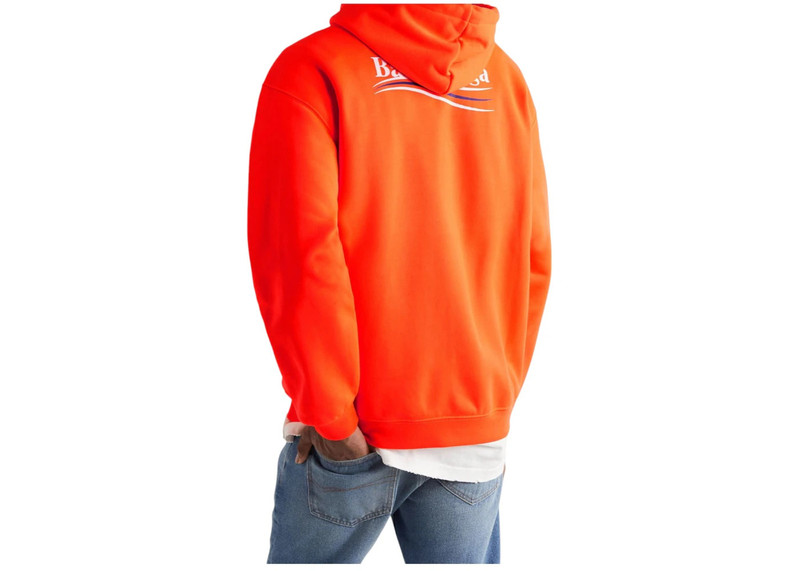 BALENCIAGA Balenciaga Campaign Logo Hoodie Orange outlook
