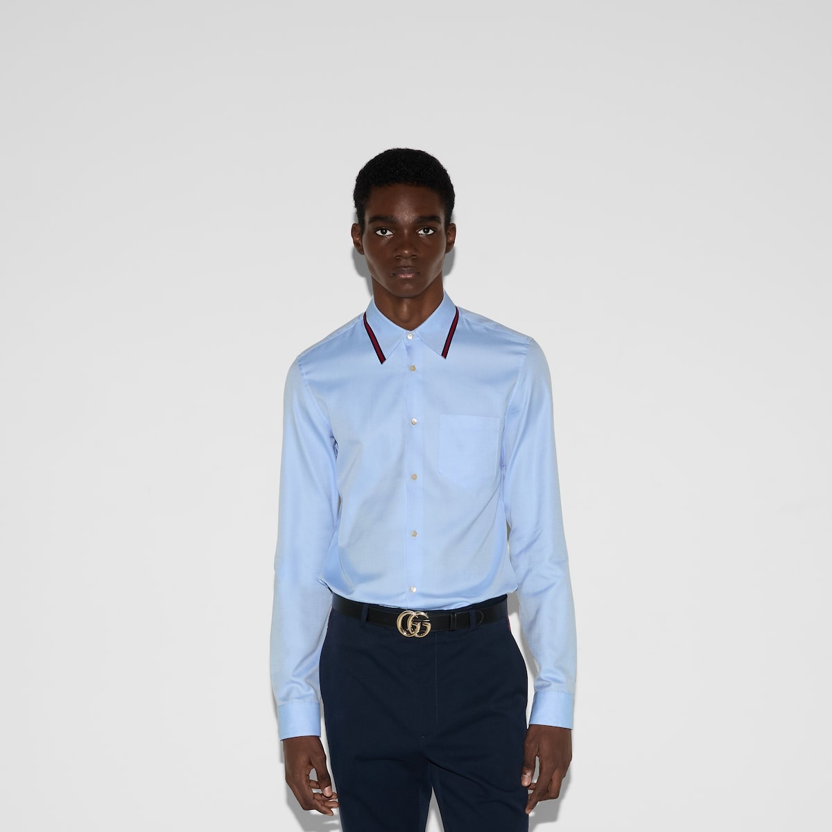 Oxford cotton shirt with Web - 3
