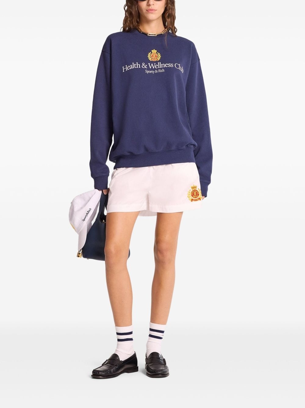 logo-embroidered shorts - 2