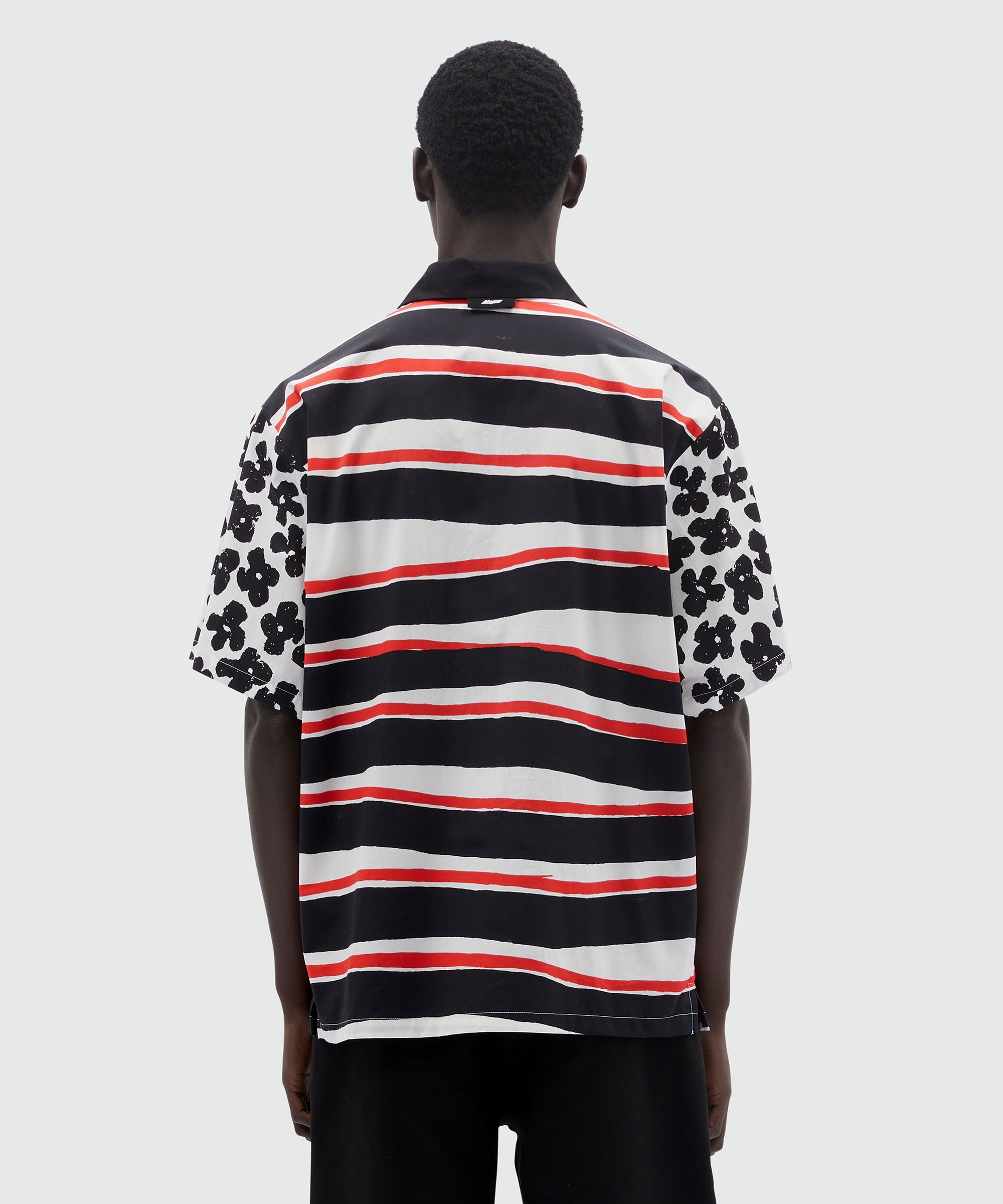 Mixed pattern poplin shirt - 3