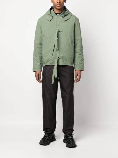 Craig Green tie-detail hooded jacket outlook