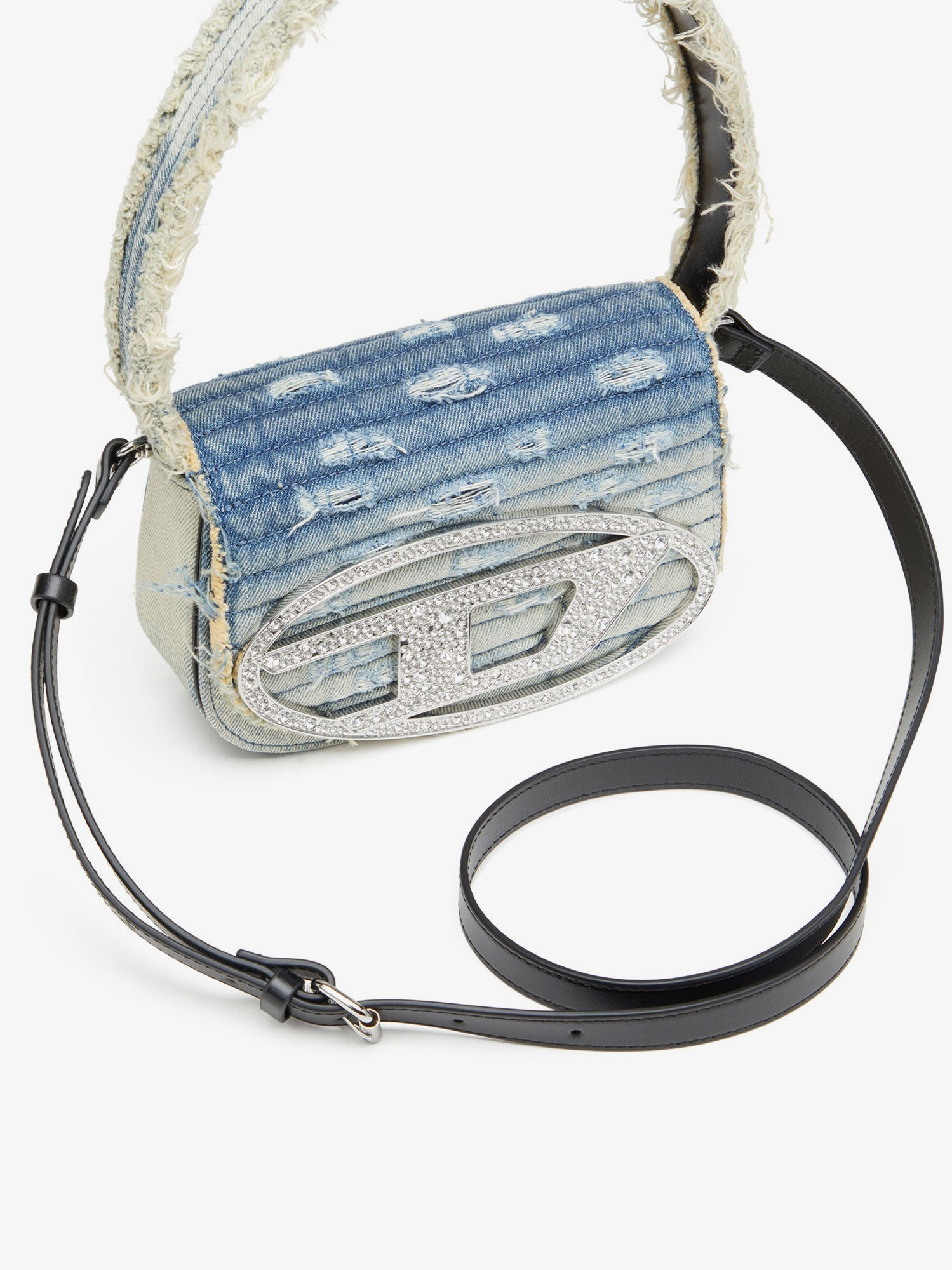 Diesel Women 1Dr Denim Shoulder Bag With Used Effect - 5
