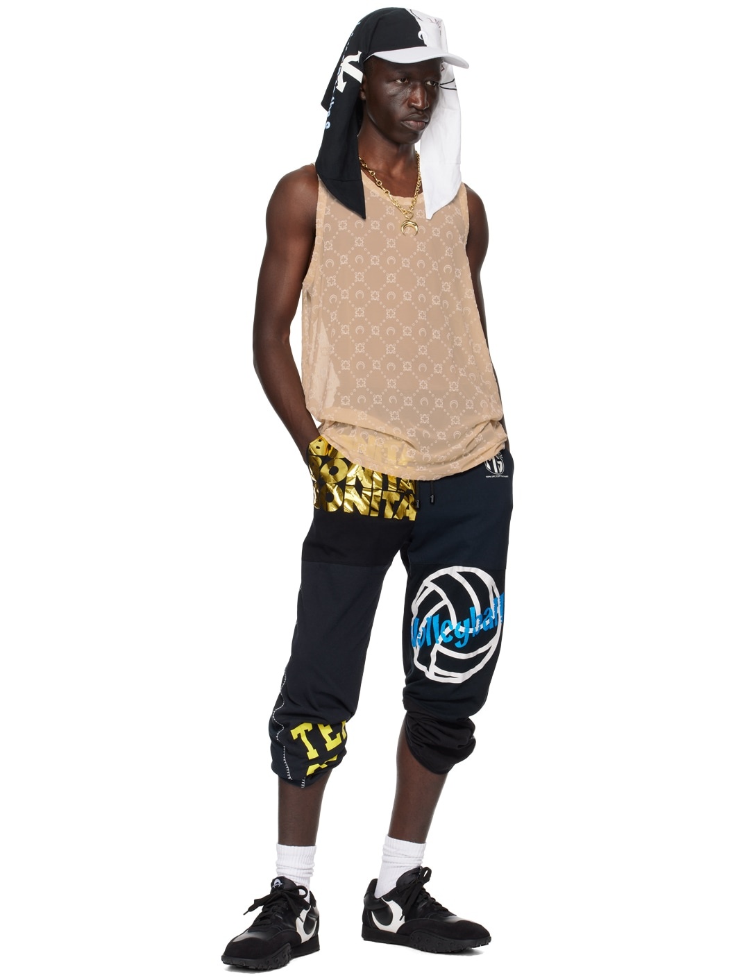 Black Regenerated T-Shirt Sweatpants - 4