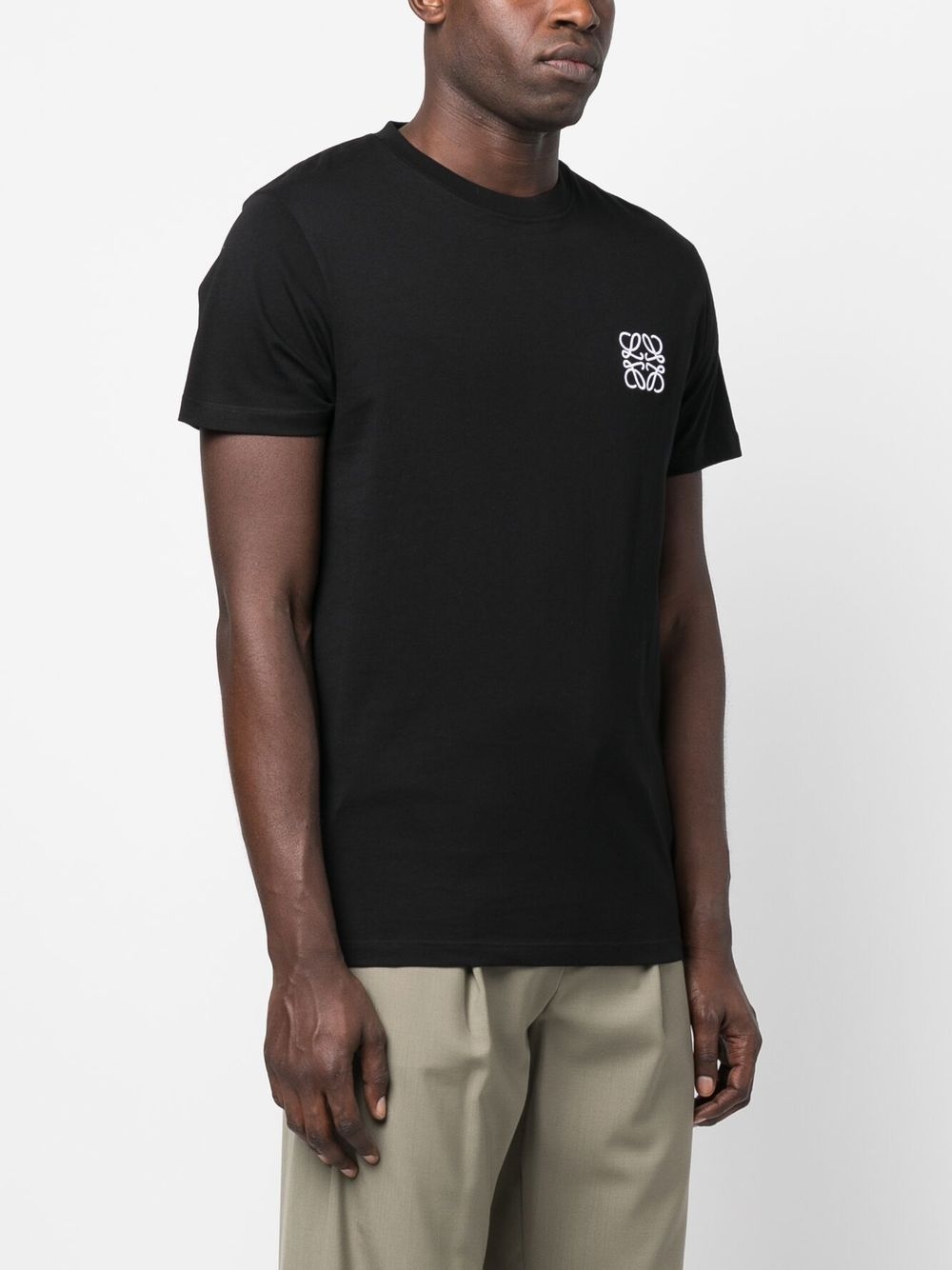 Anagram embroidered cotton T-shirt - 3