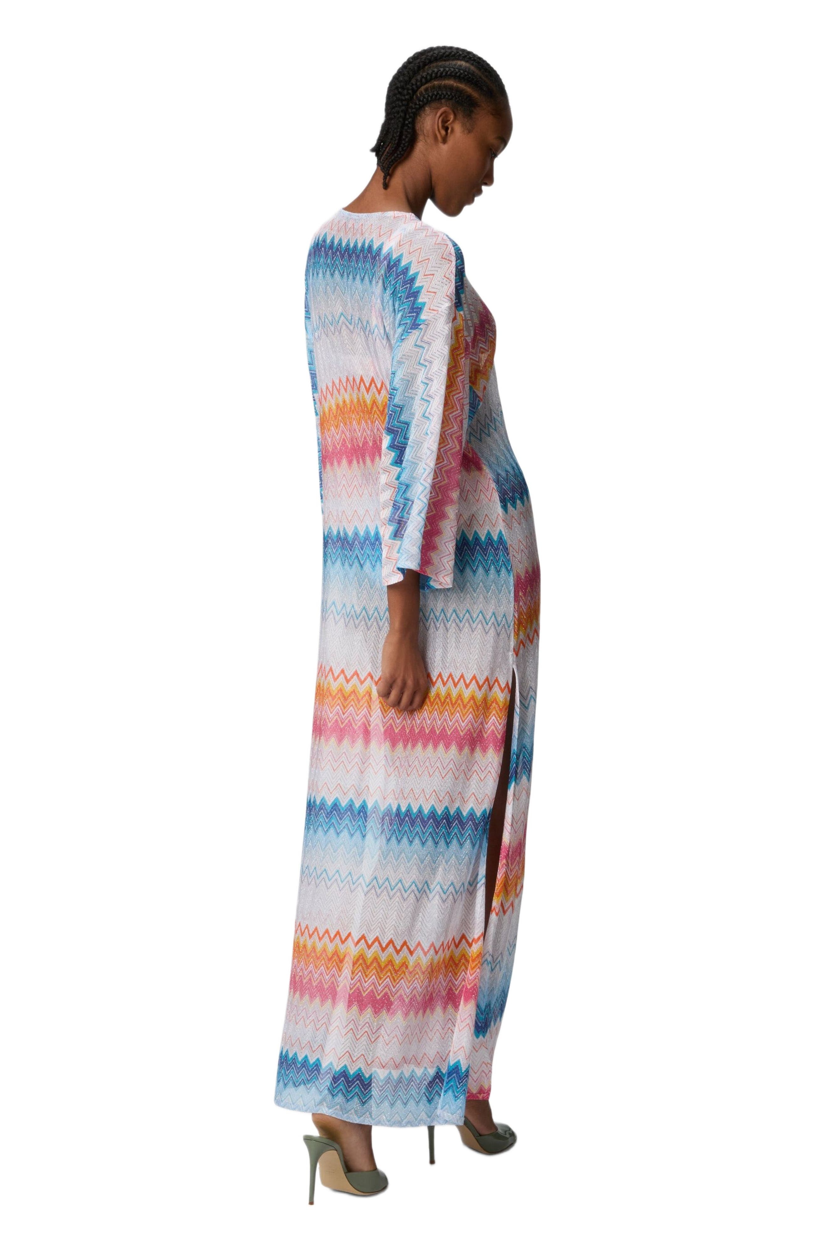 Missoni Long Cover-up In Zigzag Lamé Viscose Blend in Multicoloured at Nordstrom - 3