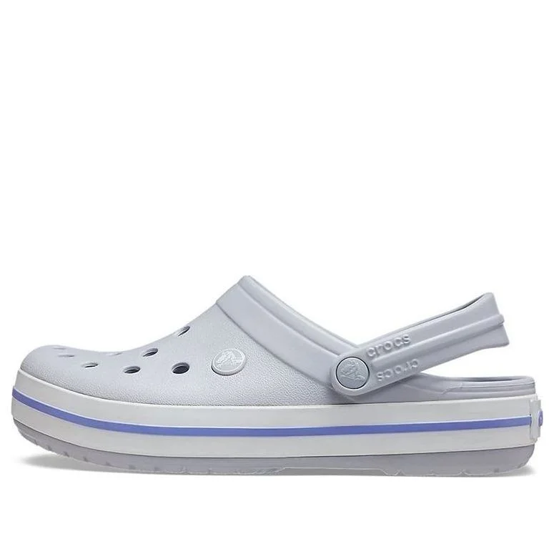 Crocs Crocband 경량 착용 저항하는 Unisex 회색 샌들 11016-1FH - 1