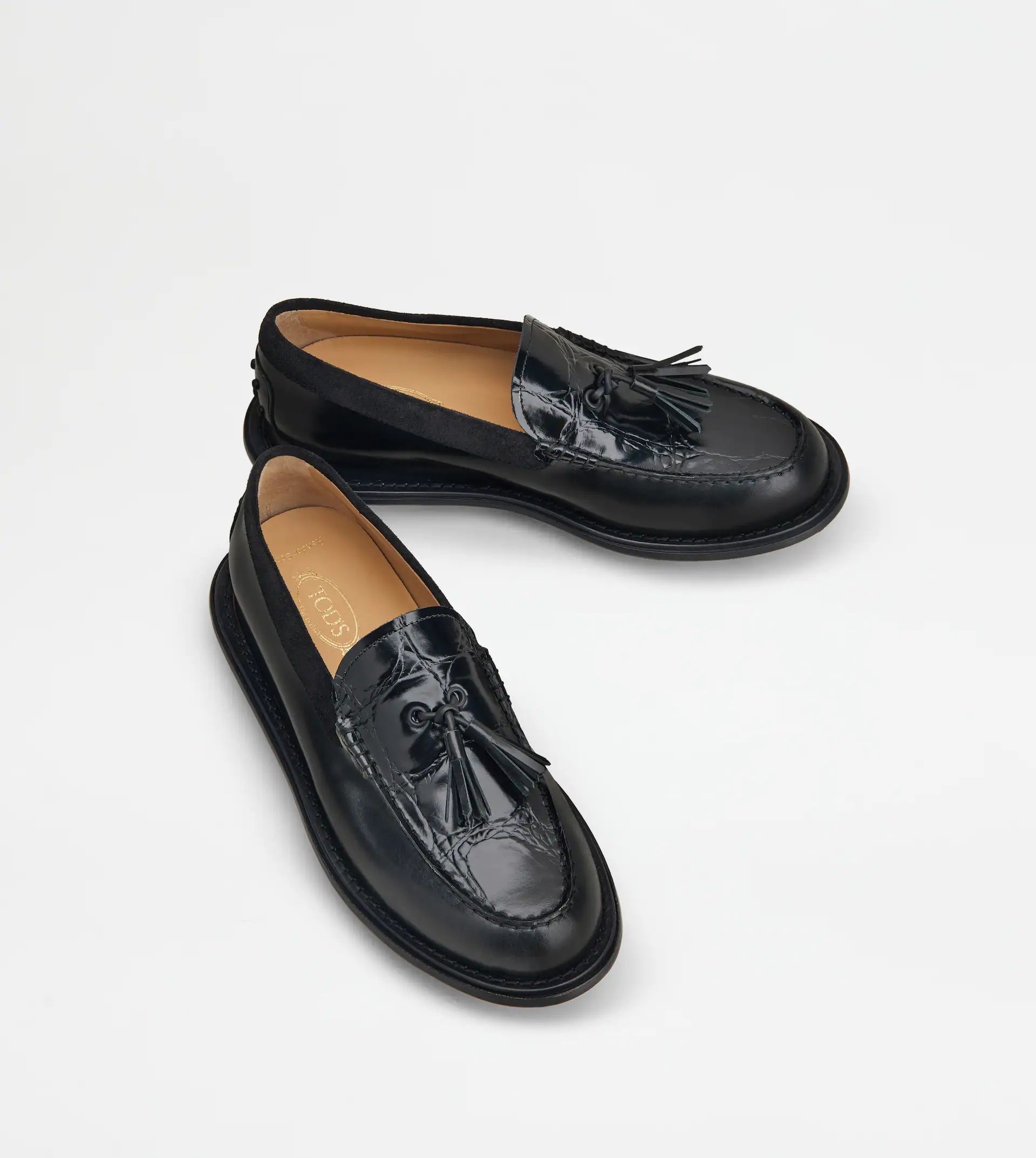 LOAFERS IN LEATHER - BLACK - 4