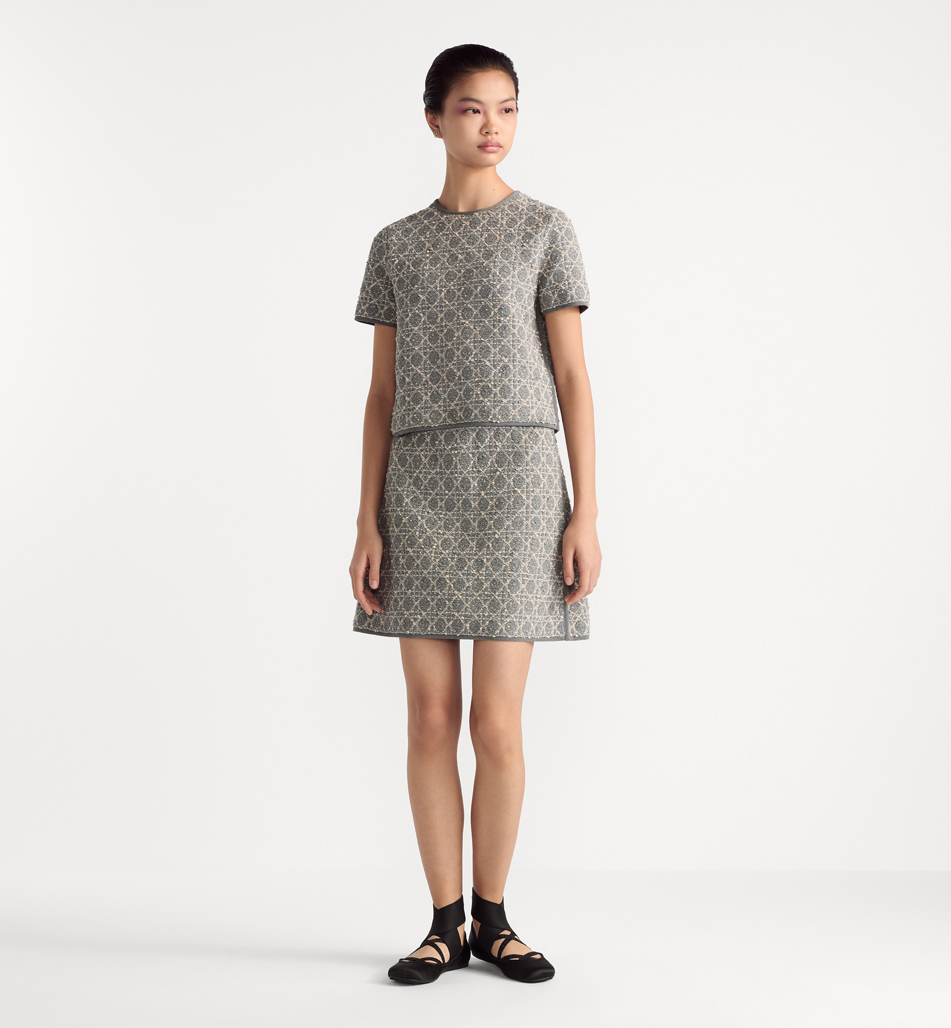 Macrocannage Short-Sleeved Top - 3
