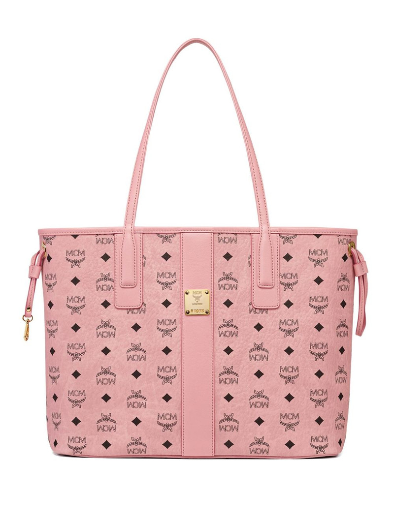 Liz logo-jacquard drawstring tote bag 1