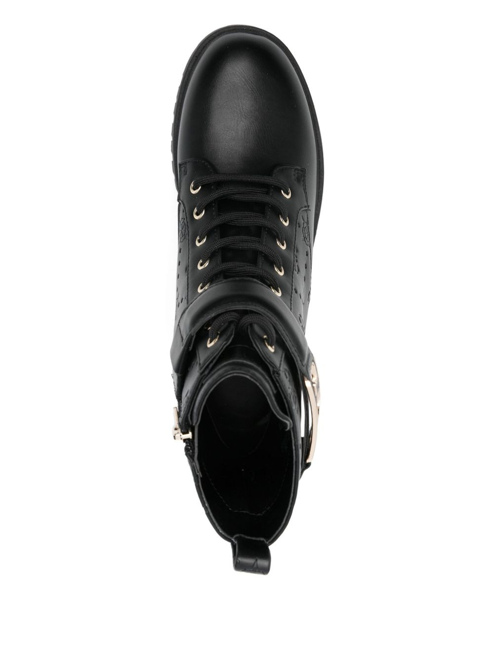 40mm Oranda 4G Peony logo-debossed combat boots - 4