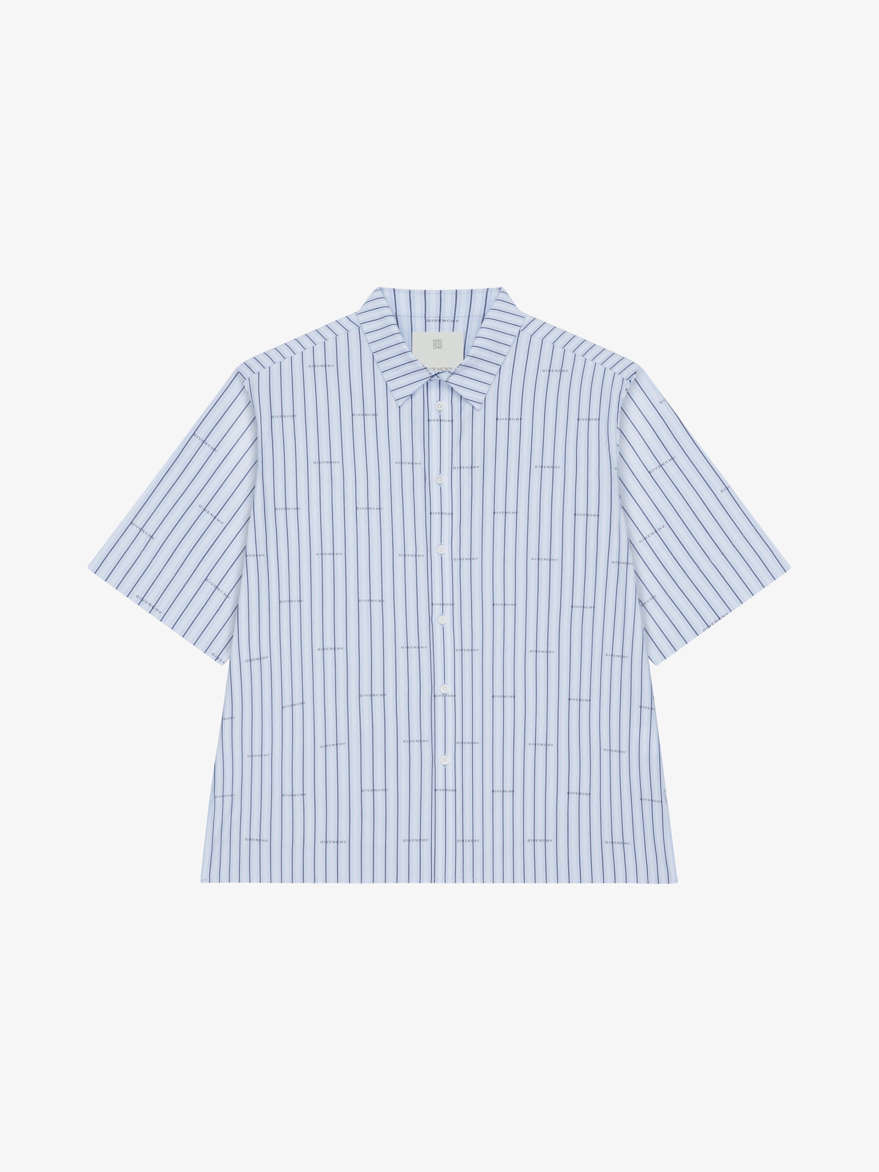 GIVENCHY BOXY FIT SHIRT IN POPLIN WITH STRIPES - 1