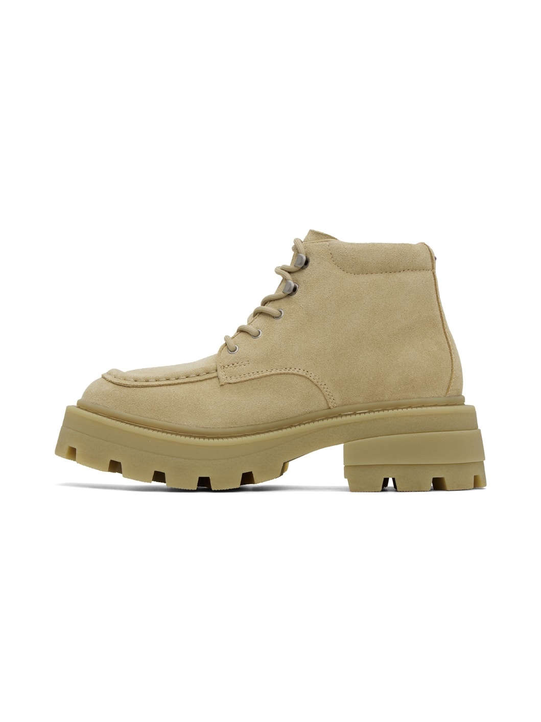 Tan Tribeca Lace-Up Boots - 3