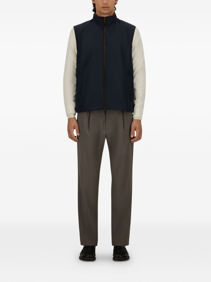 Herno high-neck reversible gilet outlook
