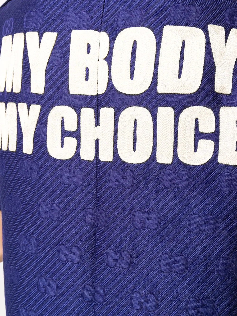 My Body My Choice appliquéd dress - 5