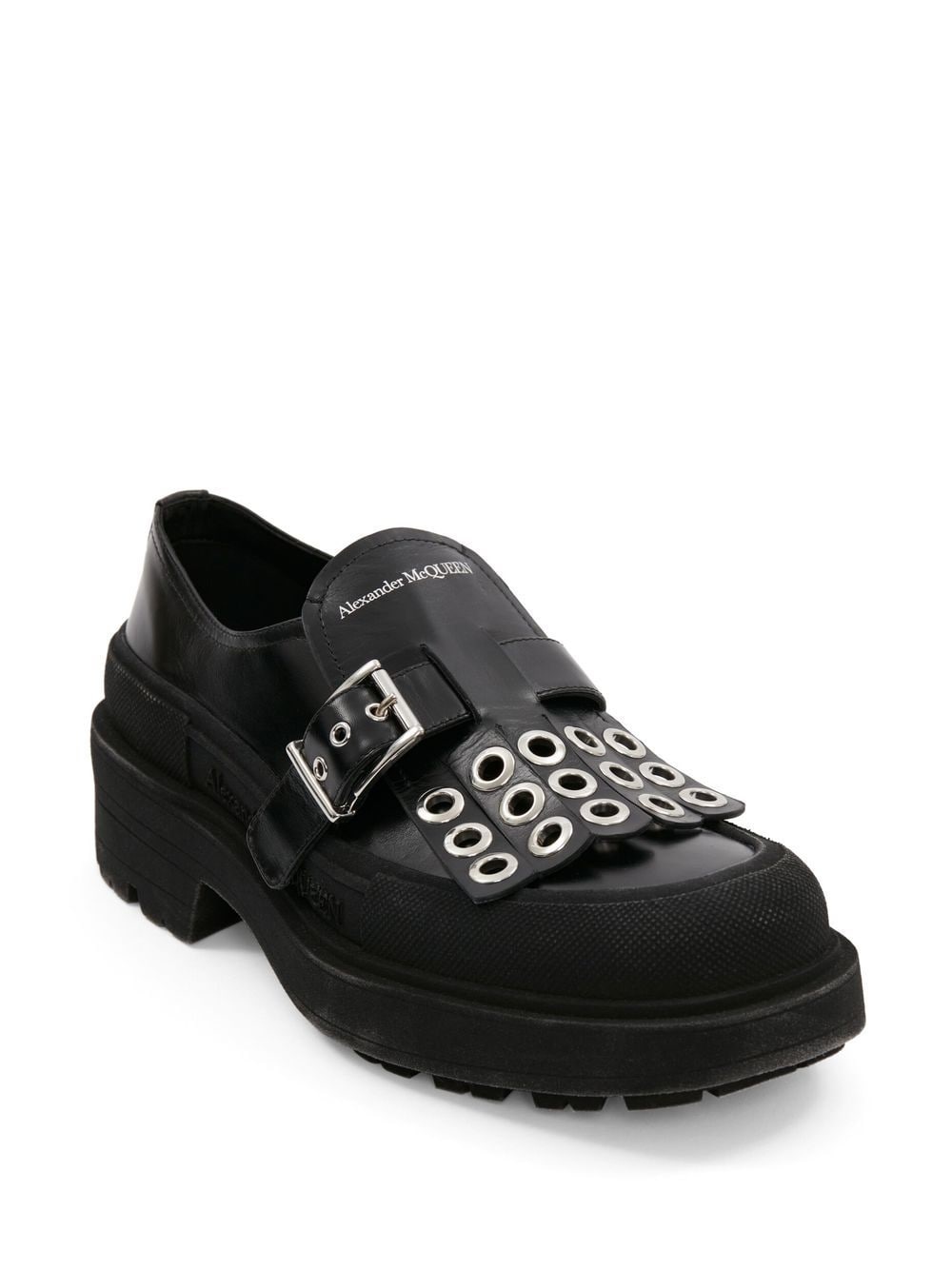 buckle-fastening tassel monk shoes - 1