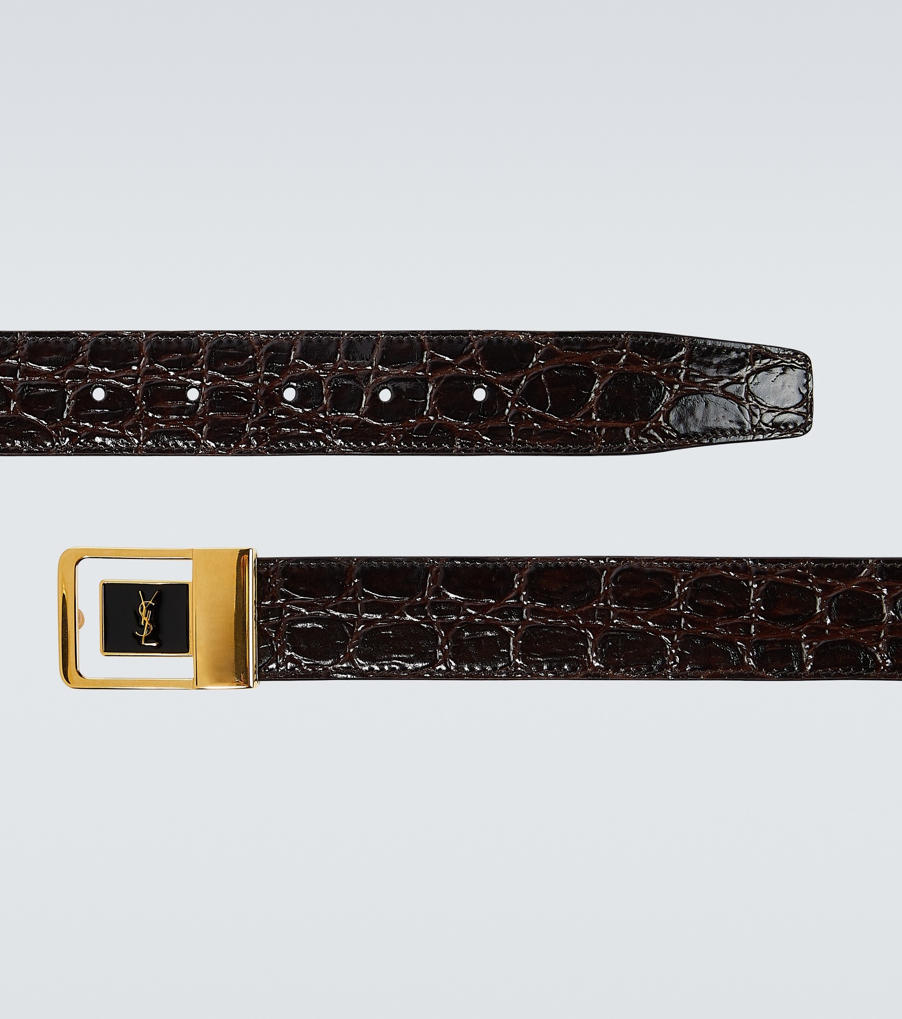 La 66 croc-effect leather belt - 2