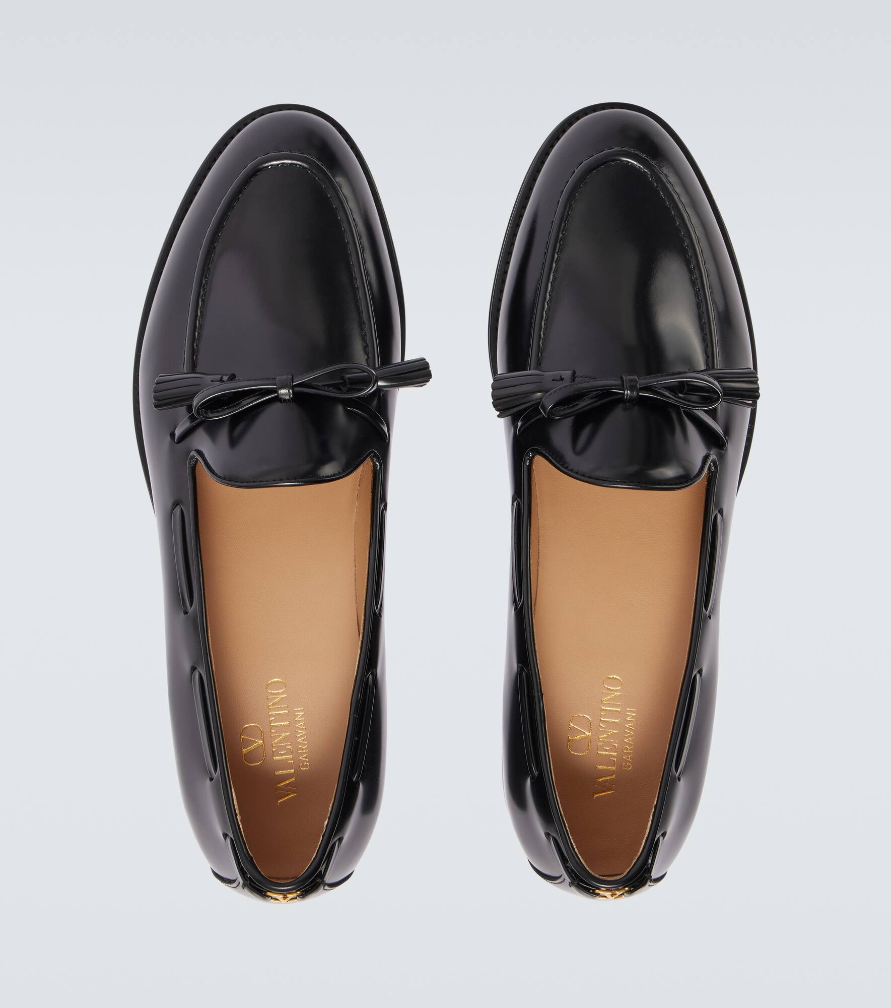 Bowshire polished leather loafers - 4