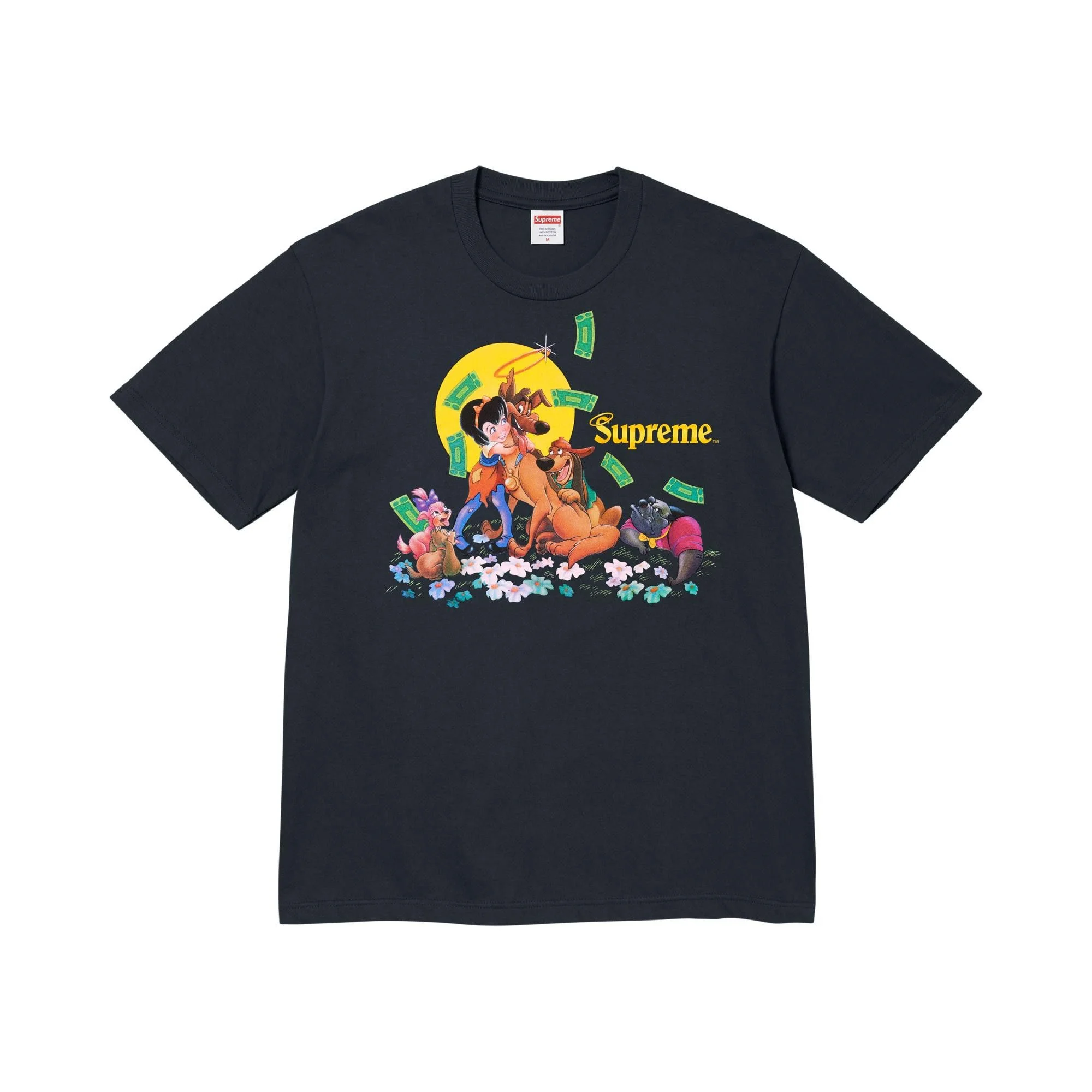Supreme All Dogs Go To Heaven Tee 'Navy' - 1
