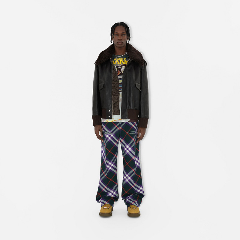 Check Wool Trousers 5