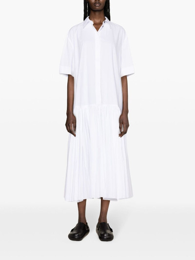 Jil Sander drop-waist cotton shirtdress outlook
