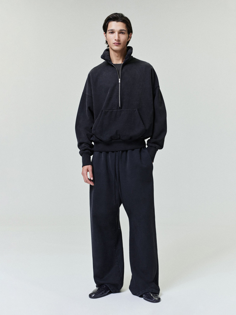 Sunfaded Half Zip Polo Sweatshirt 1