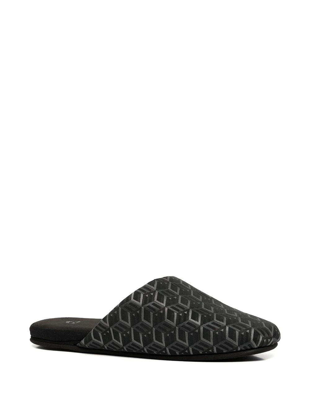 geometric monogram house slippers - 2