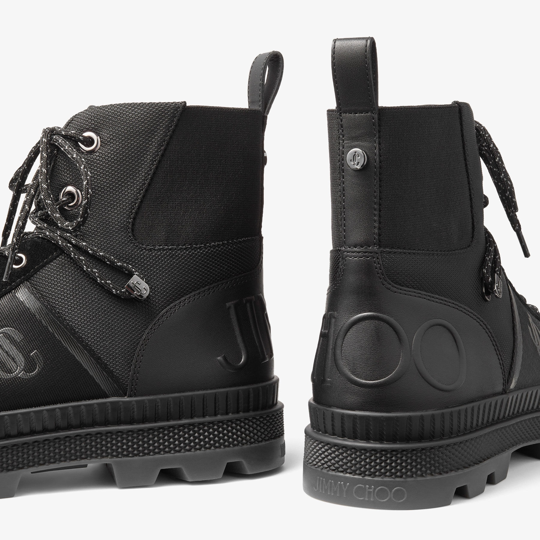 Normandy/M
Black Nylon and Leather Boots - 3