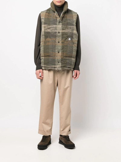 Mackintosh OSAKA camouflage-pattern gilet outlook