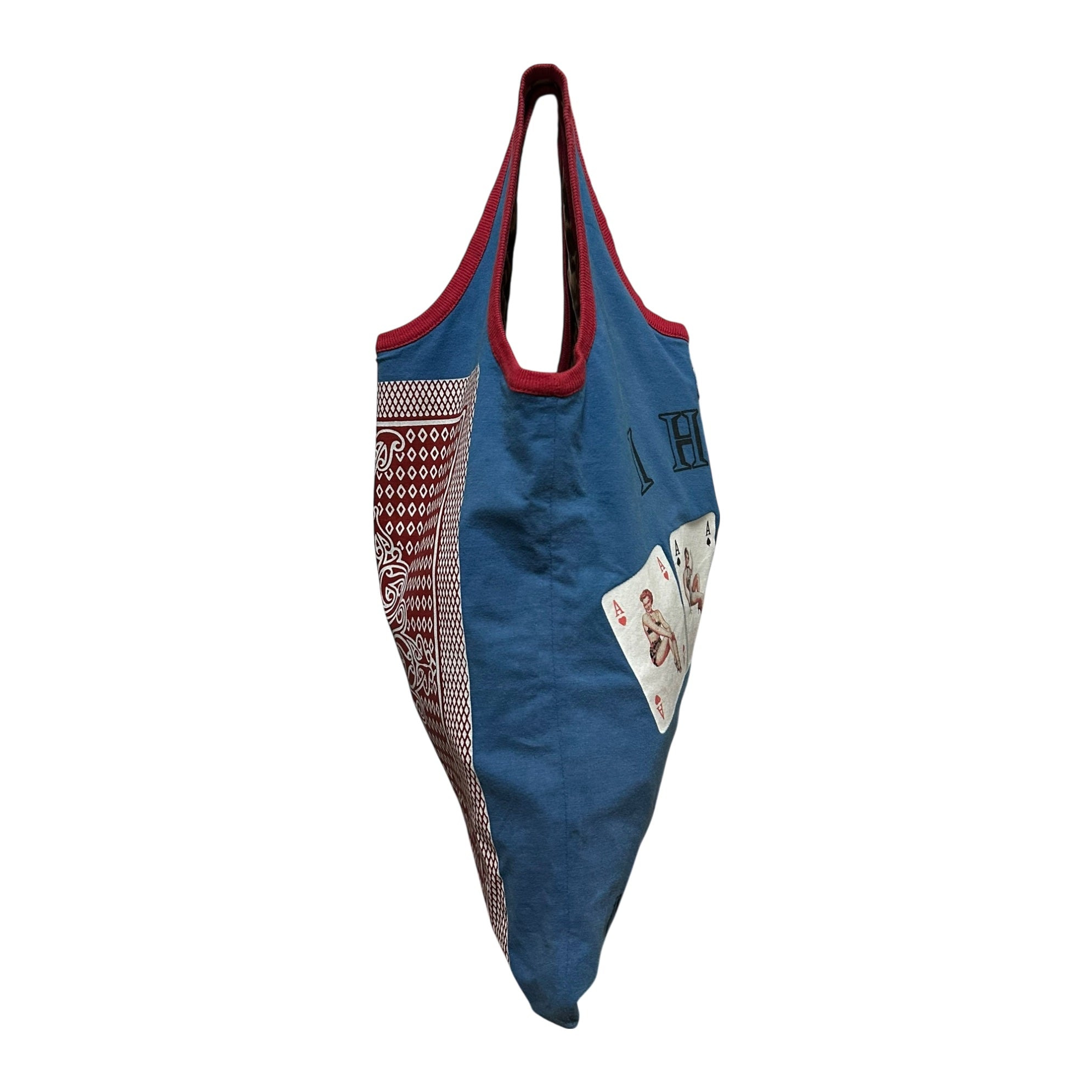 D&G - D&G Spring Summer 2002 " I HOLD 4 TRUMP CARDS" Print Tote Bag - 3