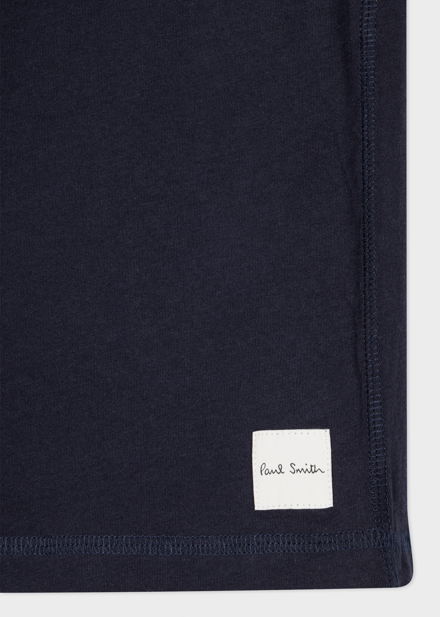 Navy Jersey Cotton Lounge Shorts - 3