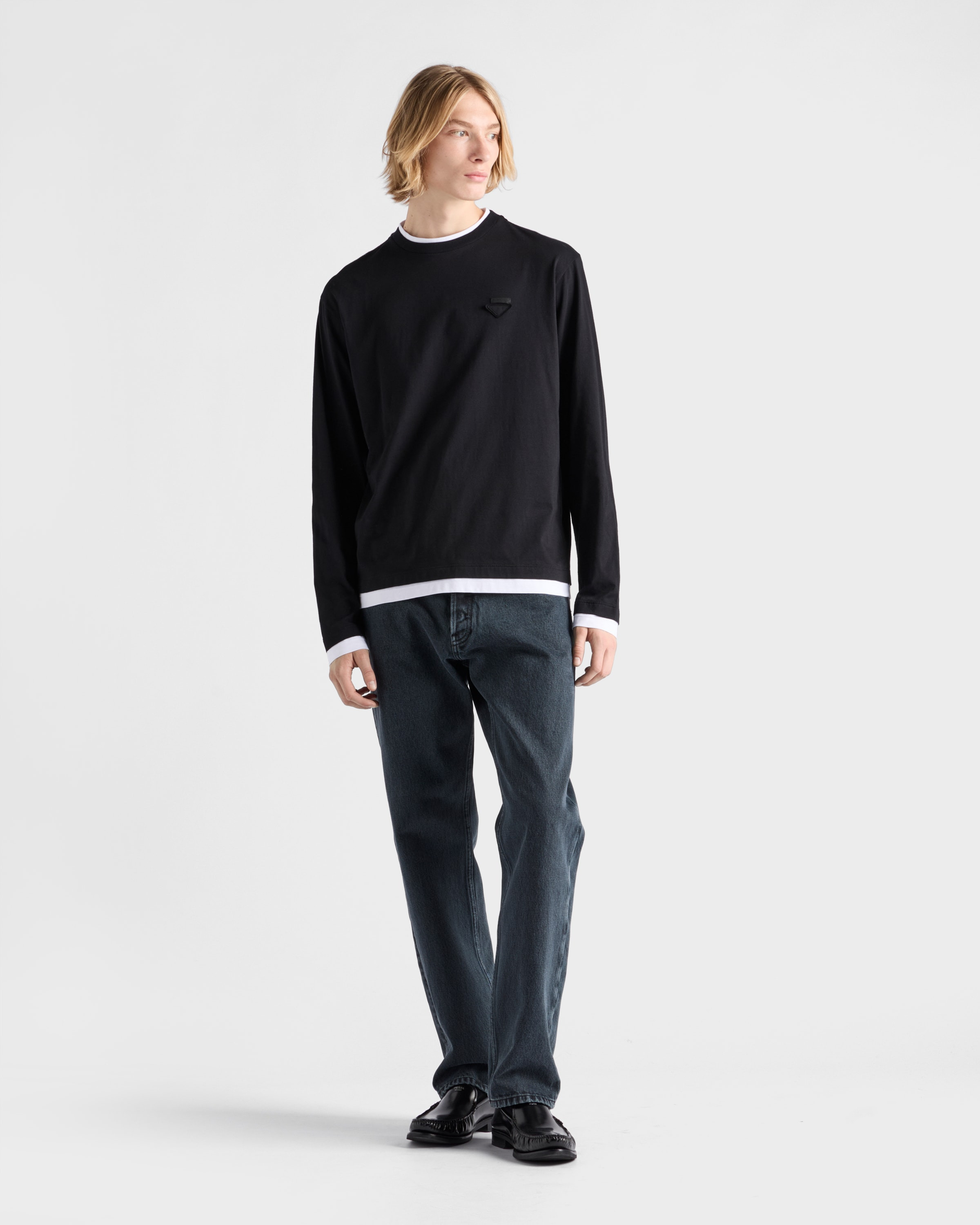 Long-sleeved cotton T-shirt - 2