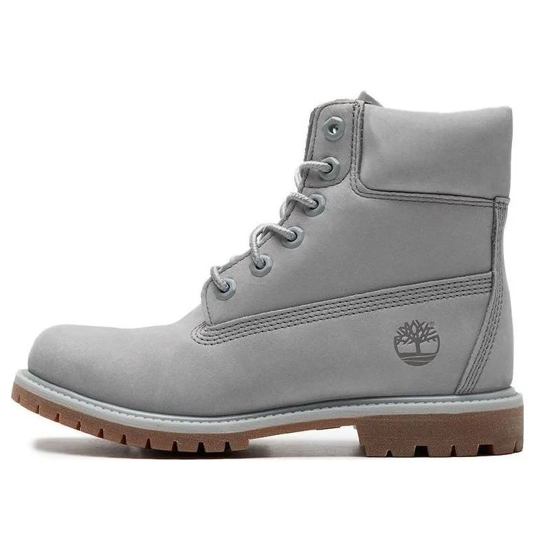 (WMNS) Timberland 50th Anniversary Edition 6 Inch Waterproof Boots 'Light Grey Nubuck' A4326EA3 - 1