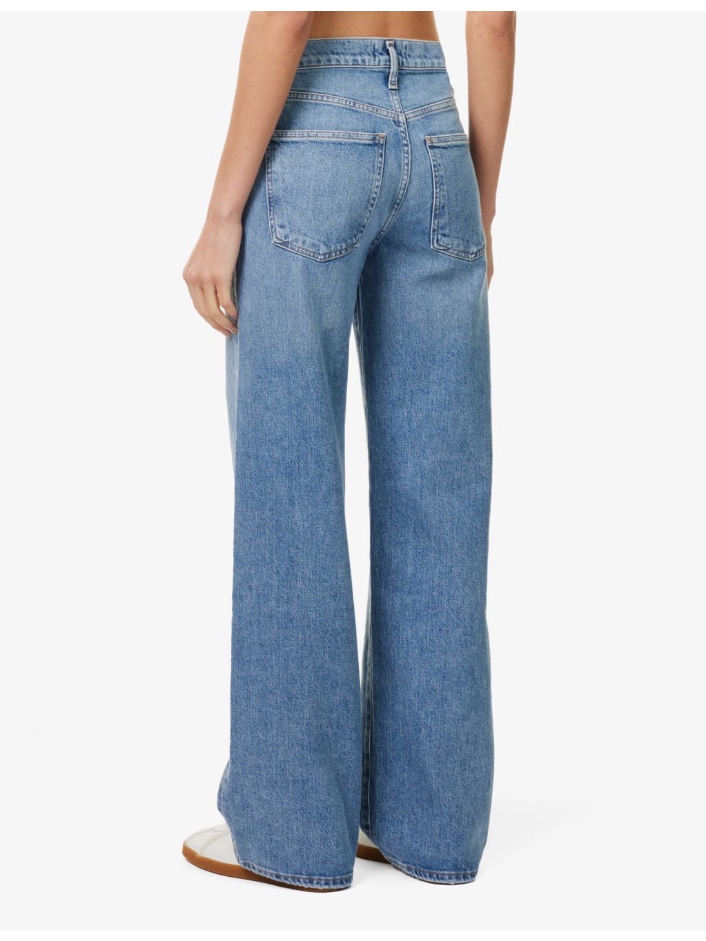 Harper straight-leg mid-rise recycled-cotton denim jeans - 4