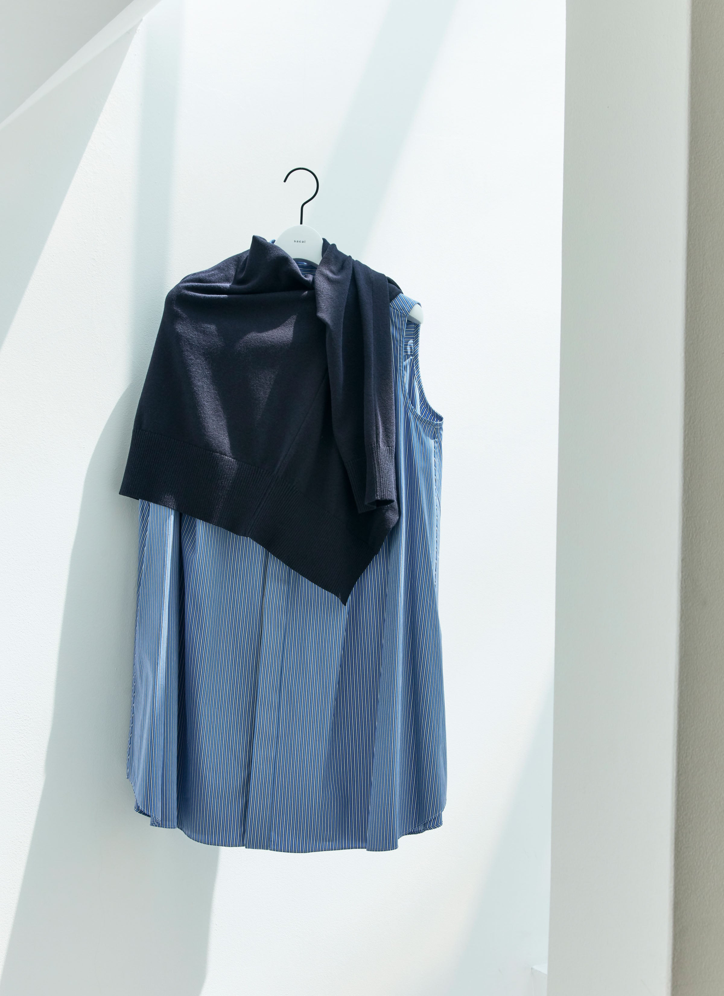 Poplin x Cotton Knit Dress - 5