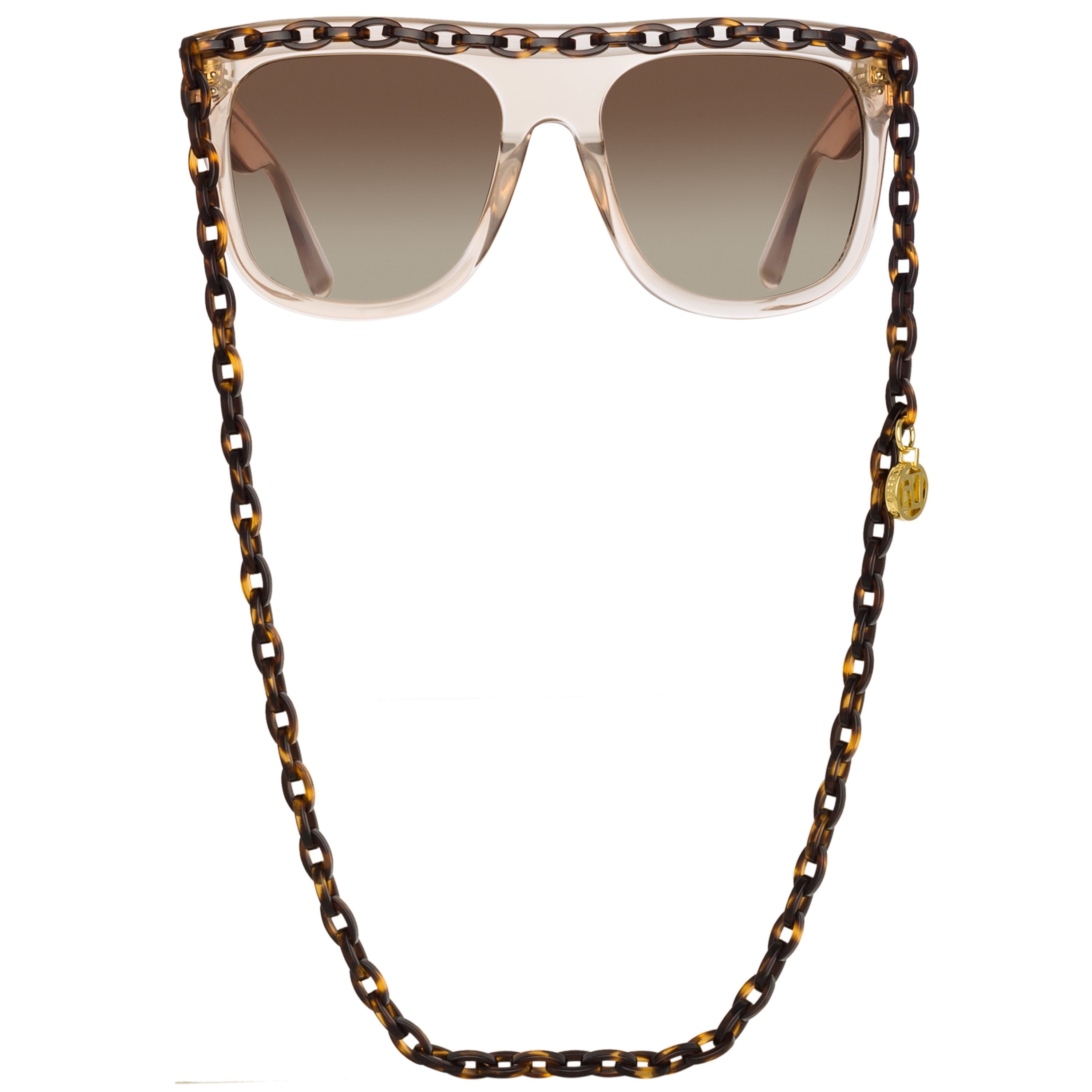 Dakota Flat Top Sunglasses in Ash by LINDA FARROW – LINDA FARROW