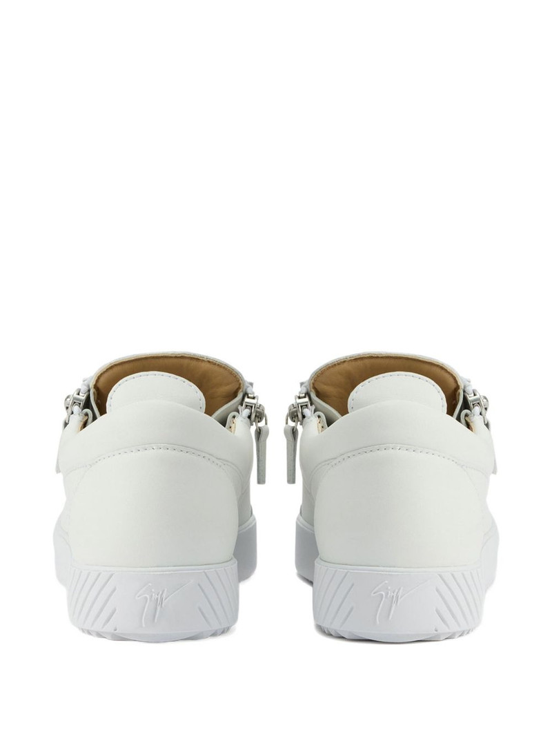 Frankie zip-detail lace-up sneakers 3