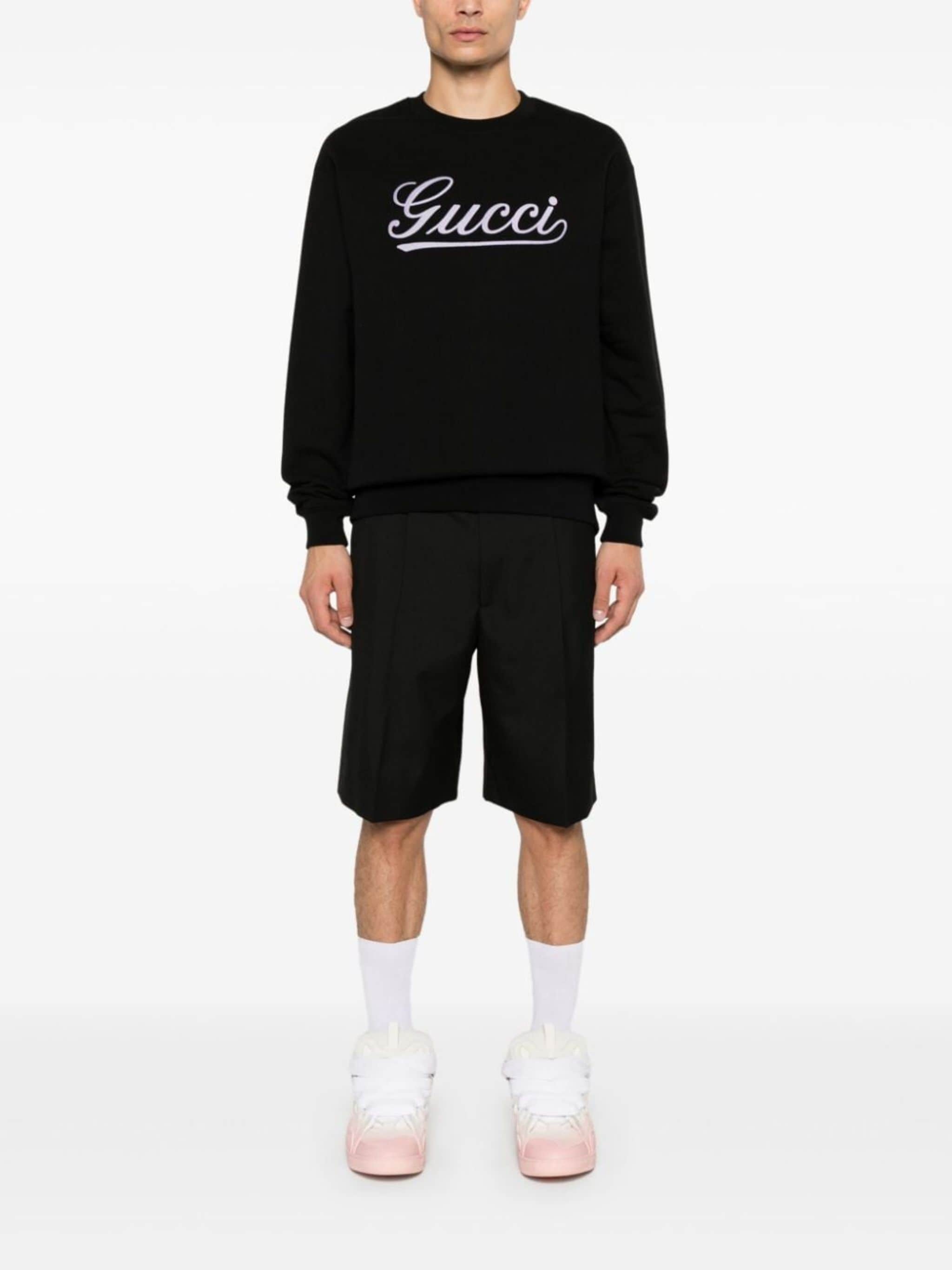 embroidered-logo sweatshirt - 2