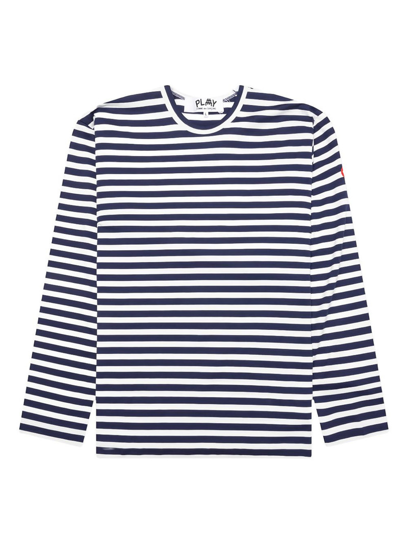 Comme des Garçons PLAY x The Artist Invader striped long-sleeve T-shirt outlook